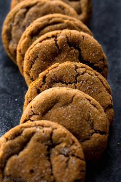 Molasses Cookie Recipe, Soft Molasses Cookies, Chewy Ginger Molasses Cookies, Molasses Cookie, Sour Cream Banana Bread, Chewy Molasses Cookies, Molasses Cookies Recipe, Ginger Molasses, Soft Cookies