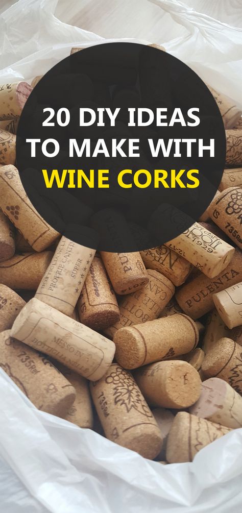 20 DIY Ideas to Make With Wine Corks Diy Cork Board With Wine Corks, Cork Tops Ideas, Cork Design Ideas, What To Do With Wine Corks Ideas, Wine Cork Tables, Beach Cork Crafts, Upcycle Wine Corks, Vine Cork Ideas, Wine Cork Trivets How To Make A