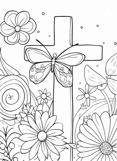 Celebrate Easter with this cute coloring page for kids! Use it for Easter crafting and coloring with kids. Jesus is alive! Bible Colouring Pages For Kids, Jesus Coloring Pages Printables, Bible Coloring Pages For Kids Printables, Jesus Coloring Pages For Kids, Christian Coloring Pages For Kids, Pretty Coloring Pages, Christian Worksheets, Church Coloring Pages, Coloring Pages Christian