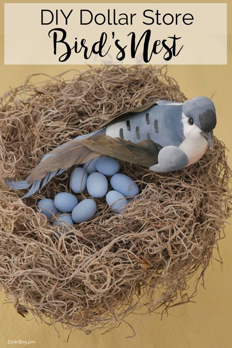 Bird Nest Decor, Easter Birds Nest, Nest Craft, Lavender Ideas, Nest Decor, Bird Nest Craft, Spring Fashion Show, Diy Tree Decor, Diy Spring Crafts