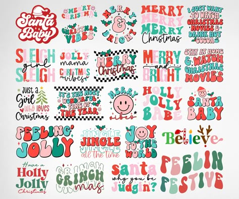 Merry Christmas Quotes, Retro Svg, Christmas Quote, Christmas Retro, Merry Christmas Vintage, Merry Christmas Svg, Christmas Sleigh, Christmas Svg Files, Quote Svg