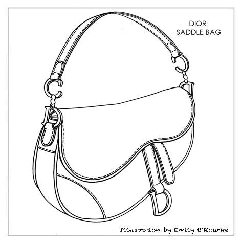 Handbag Illustration, Accessories Design Sketch, Leather Handbag Patterns, Bag Drawing, Flat Drawings, Bag Illustration, Drawing Bag, Fashion Drawing Tutorial, Fashion Design Collection