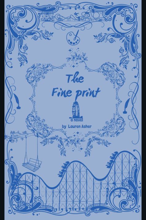 The Fine Print Book Cover, Fine Print Book Cover, The Fine Print Book, Lauren Asher, The Fine Print, Fine Print, Print Book, Hardcover Book, Book Series