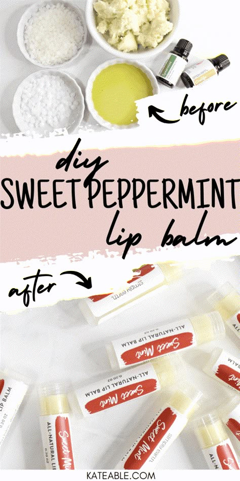 Learn how to make your own DIY peppermint lip balm! This homemade lip balm recipe is very easy to make, especially with the help from Simply Earth's DIY lip balm kit! It has everything you will need to make these lip balms for soft, smooth lips. Easy Diy Lip Balm, Chapstick Recipe Homemade, Diy Lip Balm With Vaseline, How To Make Lip Balm, How To Make Lip Gloss, Lipbalm Diy, Chapstick Diy, Peppermint Lip Balm Recipe, Homemade Chapstick