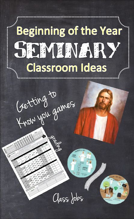 Excellent Seminary ideas! Getting to know you activities, seating charts, prayer books, working with students who have special needs, and much more. Lds Seminary New Testament Games, Early Morning Seminary Ideas, Welcome To Seminary Ideas, Seminary Bulletin Board Ideas, Lds Seminary Bulletin Board Ideas, Lds Seminary Doctrinal Mastery Games, Seminary Games New Testament, Seminary Devotional Ideas, Seminary Lds