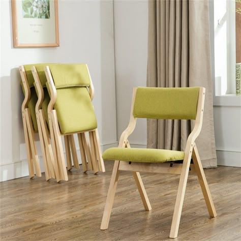 Kids Folding Chair, Modern Wooden Chair, Modern Furniture Bedroom, Small House Storage, Small House Organization, Wooden Folding Chairs, Chair Design Wooden, Back Kitchen, Chair Wooden