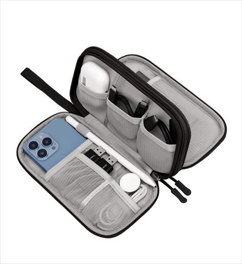 Elonbo Electronic Organizer Accessories Electronics Tech Bag Organizer, Electronic Travel Organizer, Travel Electronics Organizer, Functional Foldable Travel Accessories For On-the-go, Functional Compact Bag For On-the-go, Blogging Camera, Electronic Organizer, Pen Test, Functional Portable Cases For On-the-go