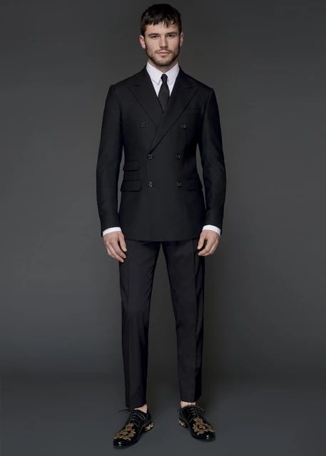 Bridegroom Suits Double Breasted Peaked Lapel Colour Black Men Tuxedos Two Pieces (Jacket+Pant) Business Clothing costume homme _ - AliExpress Mobile Cot Pant, Double Breasted Blazer Men, Grad Suits, Black Double Breasted Suit, Double Breasted Suit Men, Beach Wedding Suits, Mens Wedding Suits, Suits Groom, Business Clothing