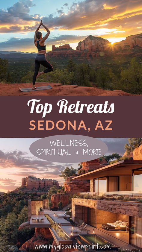 Participants practice yoga at a tranquil wellness retreat in Sedona, surrounded by the iconic red rocks and serene natural landscapes. Arizona Wellness Retreat, Wellness Retreats For Women, Sedona Resort, Transform Your Mind, Best Yoga Retreats, Fitness Retreat, Healing Retreats, Health Retreat, Spiritual Yoga