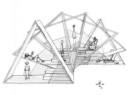 Sketch | Eskiz Concept Models Architecture, Pavilion Architecture, Architecture Presentation Board, Pavilion Design, Plans Architecture, Conceptual Architecture, Architecture Design Sketch, Architecture Concept Drawings, Layout Architecture