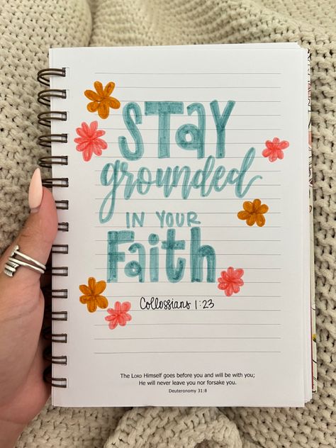 Bible Notes Cover Page, Decorate Notebook Cover Ideas, Bible Notes Ideas Notebooks Cover, Bible Verses Journal, Journal Ideas Bible, Cute Title Ideas, Cute Things To Write On The Side Of Your Bible, Cute Bible Note Ideas, Christian Journal Ideas Aesthetic