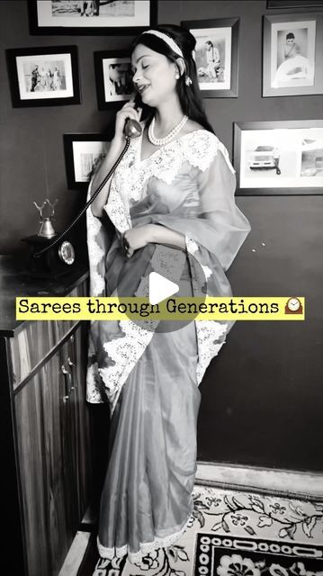 Shreya Rajput on Instagram: "Pick your vibe💫✨💜 & comment your favourite look

Saree @wardrobe__luxury__shreya 

Follow for more 

Saree organza sari retro fashion fashion blogger 90’s kid’s relatable music generations 

#trendingreels #viral #fashionblogger #explorepage #saree" 90s Saree Look, Retro Saree Look, Organza Sari, Y2k Fashion Early 2000s, Farewell Sarees, Gown Anarkali, Bollywood Theme, Saree Organza, Luxury Outfit