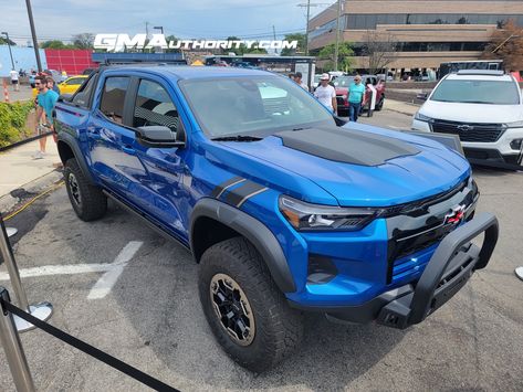 2023 Chevy Colorado ZR2 Desert Boss In Glacier Blue: First Live Photos Chevy Colorado Lifted, 2023 Chevy Colorado, Chevy Colorado Zr2, Overlanding Vehicles, Chevy Colorado Z71, Colorado Zr2, Electric Pickup, Grease Monkey, Custom Pickup Trucks