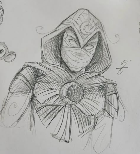 Moon Night Marvel Drawing, Moonknight Sketch Art, Art Sketches Marvel, Dc Drawings Sketches, Marvel Drawing Ideas Art, Marvel Comics Art Sketch, Marvel Drawings Sketches, Marvel Art Drawings Sketch, Marvel Art Sketch