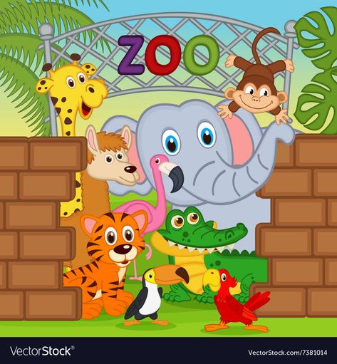 Zoo Theme Party, Zoo Clipart, Sunday School Room Decor, Zoo Drawing, School Room Decor, Jungle Images, Zoo Pictures, Preschool Pictures, Zoo Theme