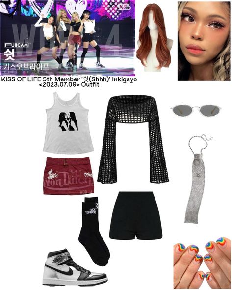 Kiss Of Life 5th Member Outfits, Blackpink 5th Member Outfits, Kpop Fits, Kiss Of Life, Inspired Outfits, Kpop Outfits, Lookbook Outfits, Outfit Inspirations, Kiss