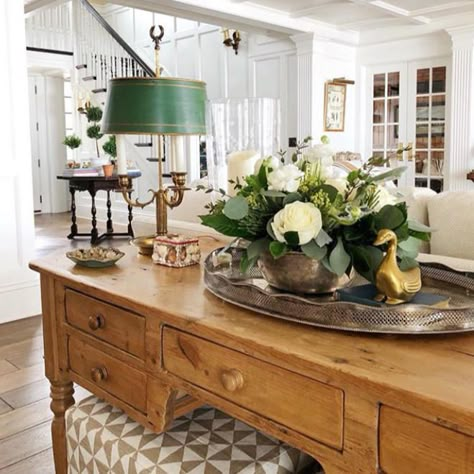 Feature Friday: Sweet Shady Lane - Southern Hospitality Sweet Shady Lane, Remodel Checklist, Yellow Interior, French Home Decor, Flowers And Greenery, Southern Home, Traditional Home, French House, Family Rooms