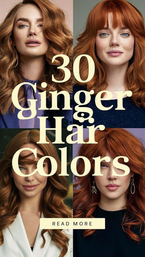 Ginger Hair For Pale Skin, Hair Color For Rosy Skin, Deep Ginger Hair Color, Winter Hair Color Red, Best Colors For Redheads To Wear, Winter Ginger Hair, Cold Tone Hair Color, Hair Color For White Skin Tone, Shades Of Ginger Hair