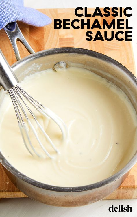 Beshemell Sauce Recipe, Sauce For Lasagna, 5 Mother Sauces, Hummingbird Food Recipe, Mother Sauces, Bechamel Sauce Recipe, Recipes Sauces, Hummingbird Food, Cream Gravy