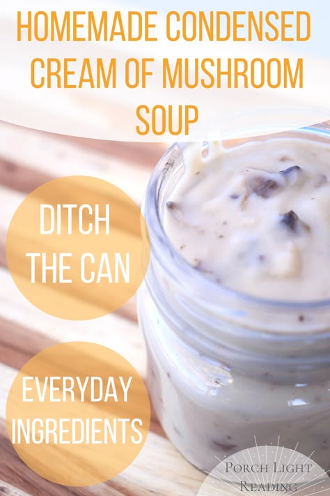 Gluten Free Mushroom Soup, Condensed Cream Of Mushroom Soup, Gluten Free Soups, Mushroom Soup Recipe, Cream Soup Recipes, Mushroom Soup Recipes, Cream Of Mushroom Soup, Cream Of Mushroom, Homemade Gluten Free