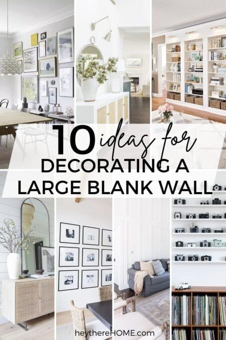 How To Decorate A Large Wall - 10 Designer Approved Ideas Feature Wall Art Ideas, Large Living Wall Decor Ideas, Wall Decor Narrow Wall, Collage Wall Over Bed, Long Walls Decor Ideas Living Room, How To Decorate Big Walls, Minimalist Large Wall Decor, Blank Wall Space Ideas, Breaking Up A Long Wall