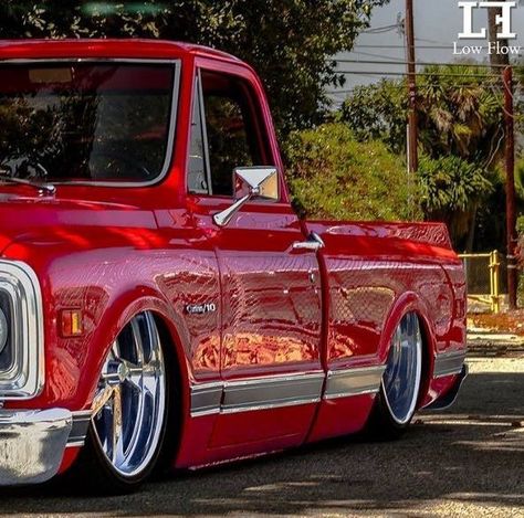 chevy c10 C10 Chevy Truck 67-72, 67 72 Chevy Truck, Hippie Car, 72 Chevy Truck, Bagged Trucks, Hot Rod Pickup, Lowrider Trucks, Dropped Trucks, Lowered Trucks