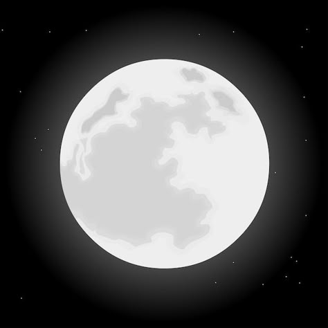 Blue Moon Illustration, Moon Illustration Aesthetic, Moon Illustrator, Moon Animated, Moon Animation, Moon Vector Illustration, Luna Aesthetic, Moon Outline, Cartoon Moon