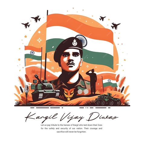 Premium PSD | Kargil Vijay Diwas 26th July India Celebration Social Media Post Template Banner Kargil Diwas, Handloom Day, Kargil Vijay Diwas, Vijay Diwas, Army Post, School Painting, Social Media Post Template, Positive Quotes For Life Motivation, Indian Army