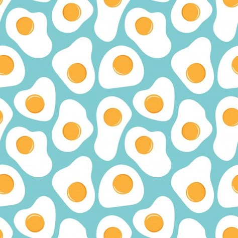 Vector fried eggs seamless pattern . Pre... | Premium Vector #Freepik #vector #background #pattern #food #abstract Food Abstract, Egg Artwork, Food Pattern, Illustration Simple, Easy Drawing Tutorial, Print Design Art, Abstract Pattern Design, Pattern Coloring Pages, Design Mandala