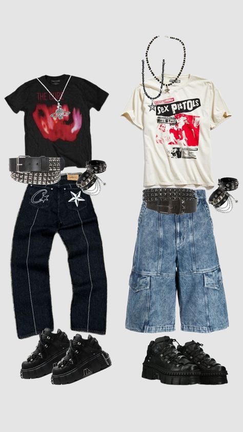 #punkrock 2 punk outfits Punk Pop Outfits, 2000s Punk Outfits, Punk Boy Outfits, Punk Outfits 80s, Casual Punk Outfits, 90s Punk Fashion, 2000s Punk Fashion, Pop Punk Outfits, Punk Fashion Male