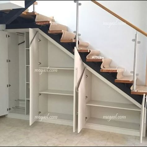 Storage Under Stairs, Cheap Basement Ideas, Closet Under The Stairs, Master Suite Remodel, درج السلم, Under Stair Storage, Stairs Renovation, Under Stairs Storage, Under Stair