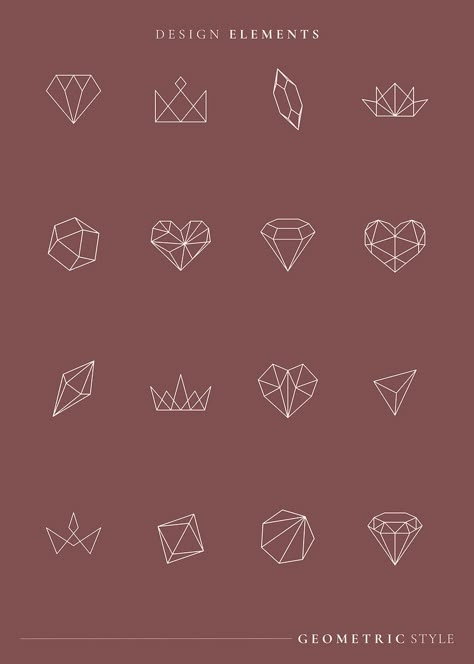 Polygon Logo Design, Geometrical Shapes Design, Line Art Jewelry, Wedding Ring Graphic, Jewelry Logo Ideas, Jewel Logo, Jewellery Logo, Geometric Diamond Design, Jewelry Logo Design