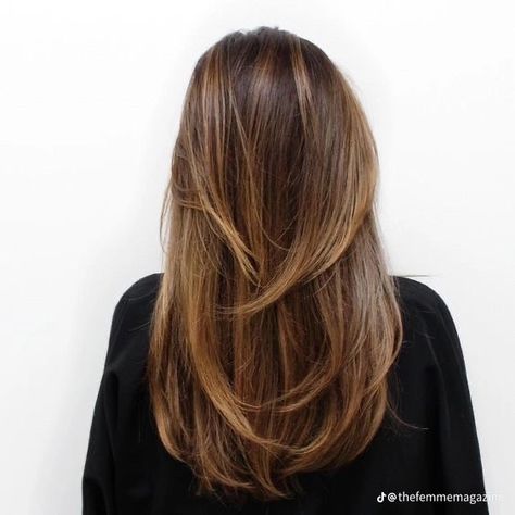 Brunette Blowout, Rambut Brunette, Haircuts Straight Hair, Brown Blonde Hair, Haircuts For Long Hair, Cut My Hair, Hair Inspo Color, Long Hair Cuts, Brunette Hair