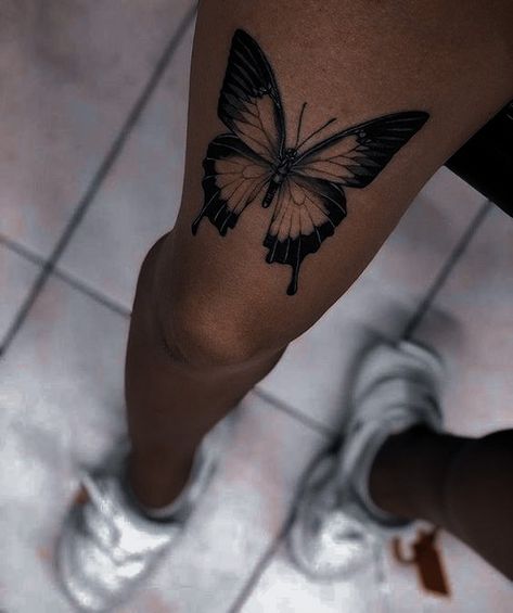 Butterfly Leg Tattoos, Snail Tattoo, Butterfly Back Tattoo, Tattoos For Lovers, Petite Tattoos, Bff Tattoos, Leg Tattoos Women, Dope Tattoos For Women, Tattoo Design Book