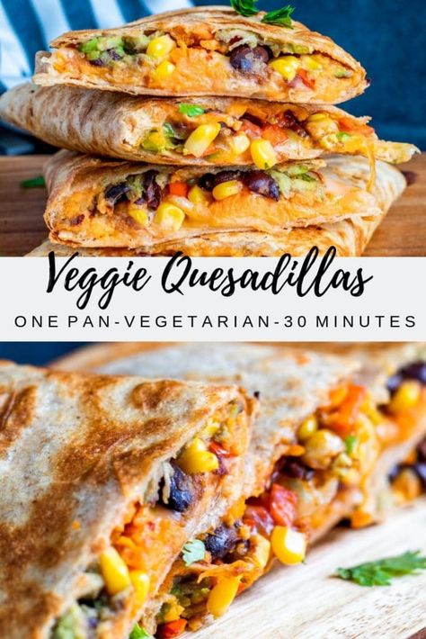 Vegetarische Diners, Vegetarian Quesadillas, Vegetarian Quesadilla, Risotto Alla Milanese, Tasty Vegetarian Recipes, Dinner Healthy, Vegetarian Dinners, Vegetarian Meals, Diet Keto