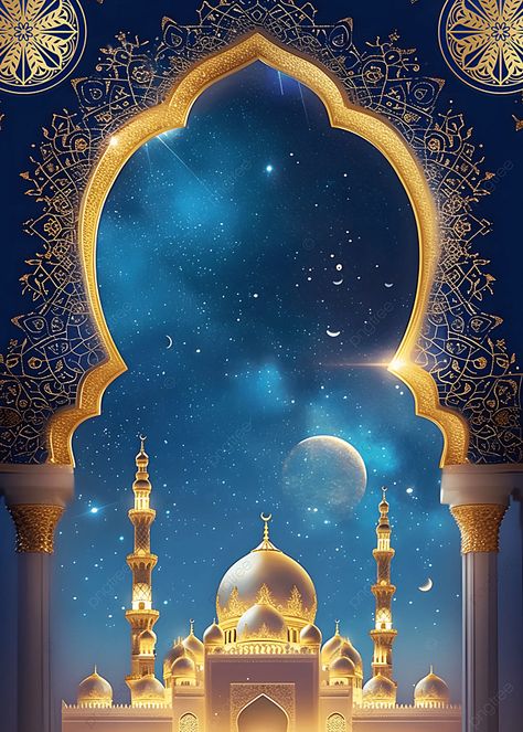 Ramadan Decorations Lights, Islamic Background Design, Mosque Night, Muslim Background, Ramadan Wallpaper, Islamic Background Vector, Holiday Advertising, Night Starry Sky, Islamic Lantern