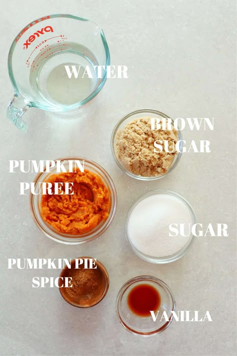 Take your coffee to the next level with this easy Pumpkin Syrup! Made with water, sugar, pumpkin pie spice, pumpkin and vanilla, this syrup is perfect for your pumpkin lattes, pancakes, waffles and fall desserts! Easy Pumpkin Syrup, Pumpkin Syrup For Latte, Best Pumpkin Spice Syrup, Pumpkin Brown Sugar Syrup, Pumpkin Pie Spice Syrup, Pumpkin Coffee Syrup Recipe, Homemade Pumpkin Coffee Syrup, Pumpkin Spice Simple Syrup Recipe, How To Make Pumpkin Syrup For Coffee