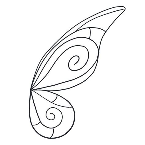 pattern for armature wire for a fairy costume Wings Fairy Drawing, How To Draw Fairy Wings, Fairy Wing Template, Fairy Wing Outline, Fairy Wing Drawing, Wire Fairy Wings, Fairy Wing Pattern, Fairy Wings Template, Fairy Wing Designs