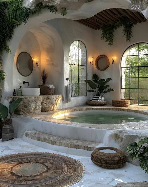 Old Italian Villa Interior, Indoor Hot Tub, Dream Life House, Dream House Rooms, Mediterranean Homes, Dream House Interior, Dream House Plans, House Goals, My Dream House