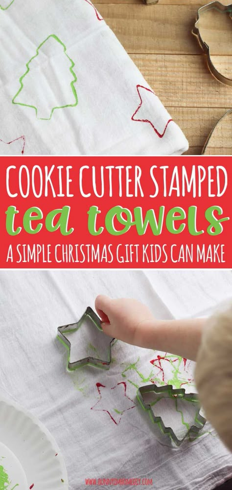 These adorable DIY Christmas tea towels are a cute Christmas gift kids can make. Whether you need Christmas gifts kids can make for family or Christmas gifts or Christmas gifts kids make parents, you'll love these easy Christmas crafts for kids to make. These DIY Christmas gifts cheap are a great way to make Christmas crafts for gifts. You'll love these simple Christmas towels because they're perfect crafts for Christmas gifts homemade. #Christmascrafts #giftideas Christmas Gifts Kids Can Make, Preschool Christmas Gifts, Gifts For Kids To Make, Christmas Tea Towels, Diy Christmas Gifts For Kids, Gifts Kids Can Make, Nanny Life, Parents Christmas, Toddler Christmas Gifts