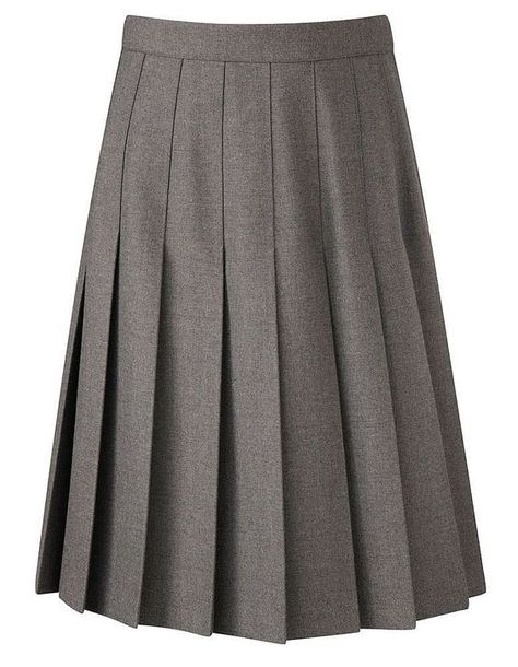 Stitched down knife pleat skirt. Pleated School Skirt, Knife Pleated Skirt, School Skirt, Knife Pleat, Knife Pleats, Pleat Skirt, Gray Skirt, Black Grey, Pleated Skirt