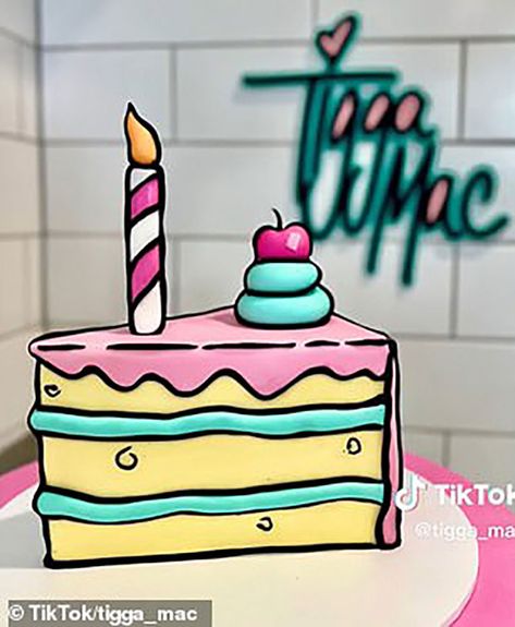 10 cartoon cake ideas with comic book cake trend | Chica and Jo 2d Birthday Cake Design, 2d Cakes Design, Comic Cake Ideas, Cartoon Cake Ideas, Pastel Comic, Comic Book Cake, Tigga Mac, 2d Cake, Comic Cake