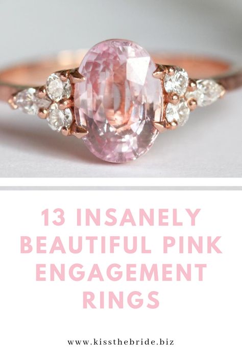 Pale Pink Engagement Ring, Pink Safire Engagement Rings, Pink Sapphire Engagement Ring Vintage, Pink Vintage Engagement Ring, Engagement Rings Pink Diamond, Pink Diamond Engagement Rings, Pink Diamond Rings, Pink Quartz Ring, Pink Diamond Engagement Ring Vintage