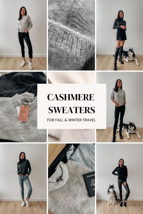 Quince cashmere sweaters Summer Outfits With Leggings, Quince Cashmere, Cute Outfit Fall, Aesthetic Outfits For Summer, Cashmere Sweater Outfit, Fall Outfit Women, New York Winter Outfit, New York City Outfits, Outfit Ideas Travel