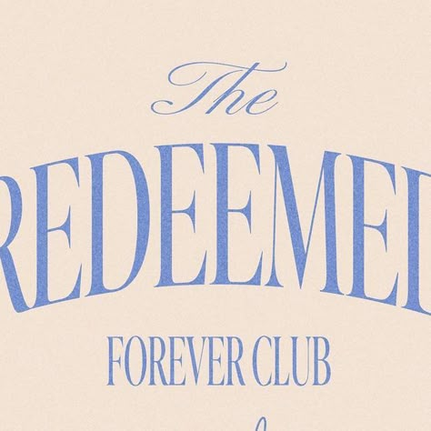 Graphic Design for Christians on Instagram: "The Redeemed Forever Club🕊️ This design is for sale. If you want to start a christian clothing brand and want to sell out by having a really professional design, send me a message! #christiandesign #christianposters #christiangraphics #posterdesign #logodesign #inspirationaldesign #graphicdesign #merchdesign #appareldesign #creative #creativework #christiancreative #merch #createforthecreator #churchgraphics #churchdesign #churchmedia #vintagedesign Aesthetic Christian Graphic Design, Christian Branding Design, Christian Merch Aesthetic, Clothing Brand Design Graphics, Christian Apperal, Youth Church Graphic Design, Easter Graphics Church, Minimalistic Graphics, Family Graphic Design