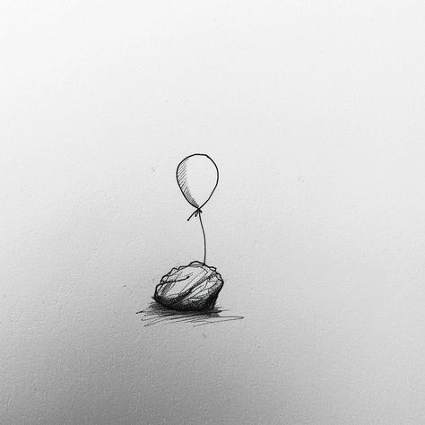 Discover the profound symbolism in this captivating pencil sketch. A shaded rock bound to a gently ascending balloon illustrates the art of balancing burdens with the pursuit of freedom. Embrace the beauty of resilience and let this sketch inspire your journey. Save & follow for more thought-provoking art. 🎈#ResilienceArt #FreedomSketch #PencilDrawing #InspirationArt #SaveAndFollow #Aiimage Freedom Drawing Sketches, Freedom Drawing, Freedom Tattoos, Rock Tattoo, Inspired Tattoos, Balance Art, Minimal Tattoo, Pencil Sketch, Thought Provoking