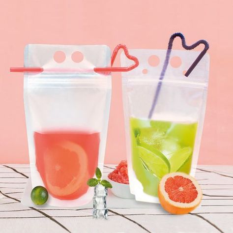 Hot Smoothie, Milk Fruit, Drink Pouches, Drink Bag, Straw Holder, Clear Water Bottle, Cocktail Coffee, Coffee Container, Long Term Food Storage