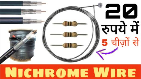 Nichrome Wire, Where to find Nichrome Wire, Battery Repair, Soldering Iron, How To Find, Science And Technology, Dyson Vacuum, Make It Simple, Vacuum Cleaner, Led Lights