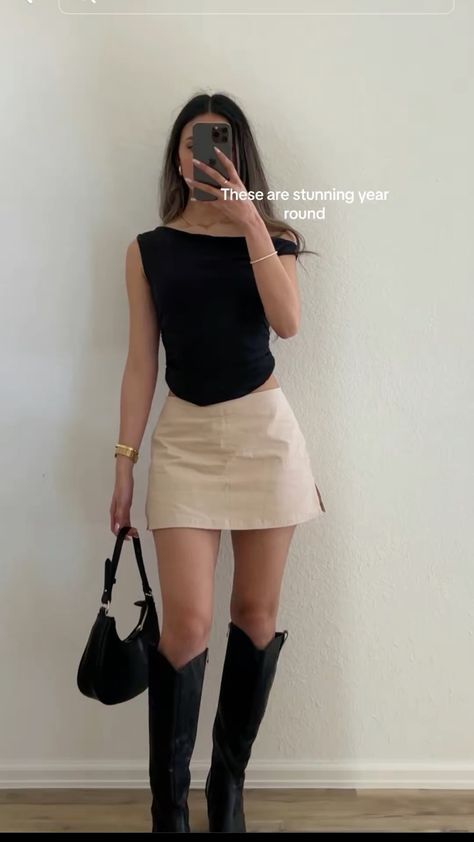 Work Going Out Outfit, Napa Dinner Outfit, Date Night Outfit Women Classy, Fall Outfits Wine Tasting, Vest Mini Skirt Outfit, Classy Country Outfits For Women, Summer Short Skirt Outfits, Red Top Black Skirt Outfit, Post Grad Going Out Outfits