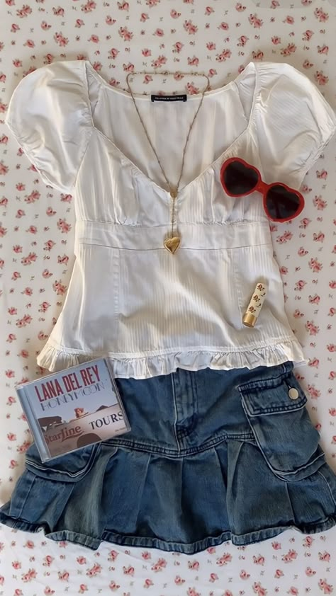 Coquette Outfits, Vintage Americana, Downtown Girl, Dream Style, Fit Ideas, Summer Fits, Dream Clothes, Cute Fits, Lana Del Rey